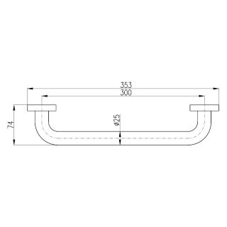 Поручень Rav Slezak Colorado COA0705SM Бронза